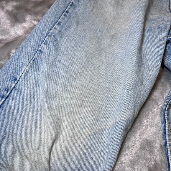 Wrangler Blue Jeans Mens 32x34 Denim Relaxed Fit Denim Straight Leg Y2K Distress - Picture 14 of 16